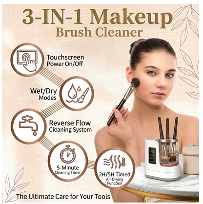 Limpiador Eléctrico de Brochas de Maquillaje