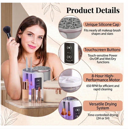 Limpiador Eléctrico de Brochas de Maquillaje